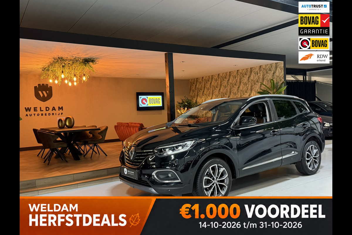 Renault Kadjar 1.3 TCe Intens Garantie|1e Eig|Dealer Onderhouden|Pano|Leder|LED|Camera|Keyless|Park Assist|Black Optic|Rijklaar