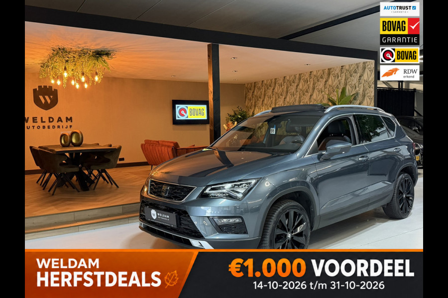 Seat Ateca 1.5 TSI Xcellence Garantie|Pano|Alcantara|19" Velgen|360° Camera|Keyless|Sfeerverlichting|Virtueel Cockpit|Rijklaar