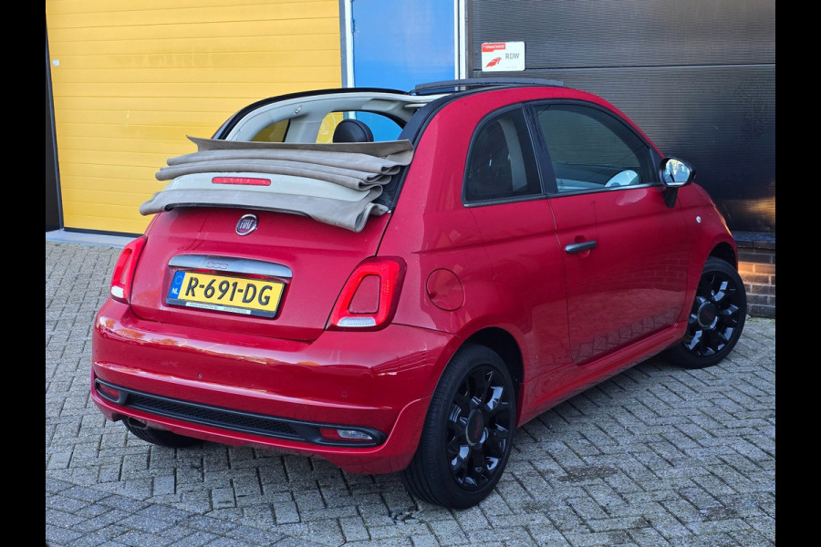 Fiat 500 1.2 Cabrio SPORT / Airco / Elek Ramen / Sportstoelen / Allu Velgen / TOPSTAAT