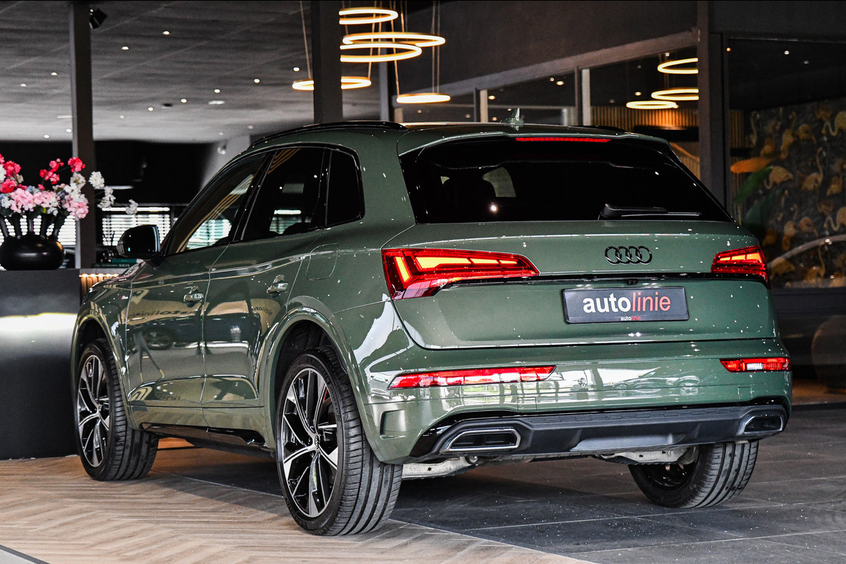Audi Q5 55 TFSI e S edition Comp., RS Stoelen, Matrix, Trekhaak, Keyless, ACC, Carplay, 21"!