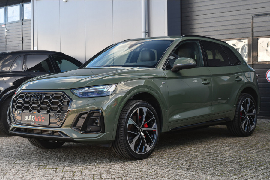 Audi Q5 55 TFSI e S edition Comp., RS Stoelen, Matrix, Trekhaak, Keyless, ACC, Carplay, 21"!