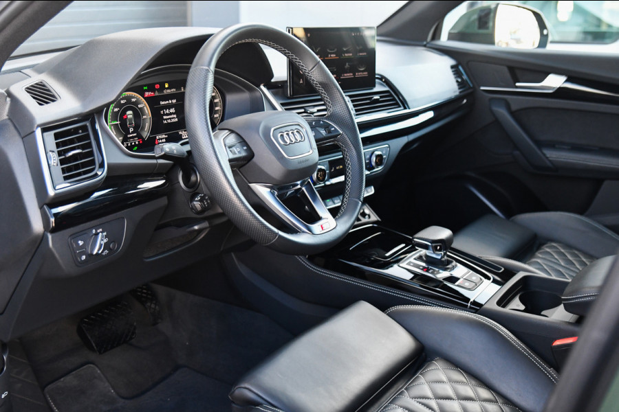 Audi Q5 55 TFSI e S edition Comp., RS Stoelen, Matrix, Trekhaak, Keyless, ACC, Carplay, 21"!