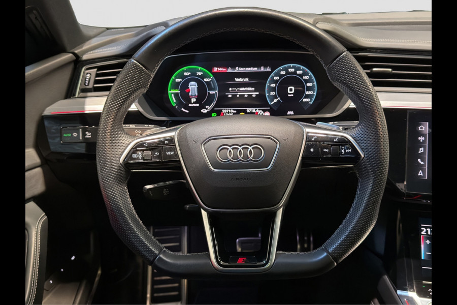 Audi Q8 e-tron 55 quattro S Comp 115 kWh|Pano|B&O|RS Stoelen|360|22"|DCC