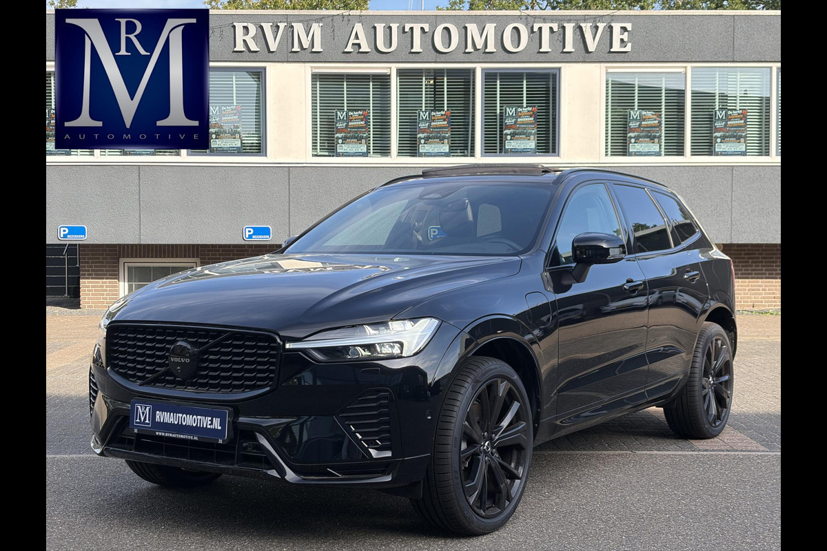 Volvo XC60 2.0 T6 Plug-in hybrid AWD Plus Black Edition NAPPALEDER + STOELVENTILATIE| HARMAN KARDON| PANO| 360 CAMERA| MEMORY STOELEN|