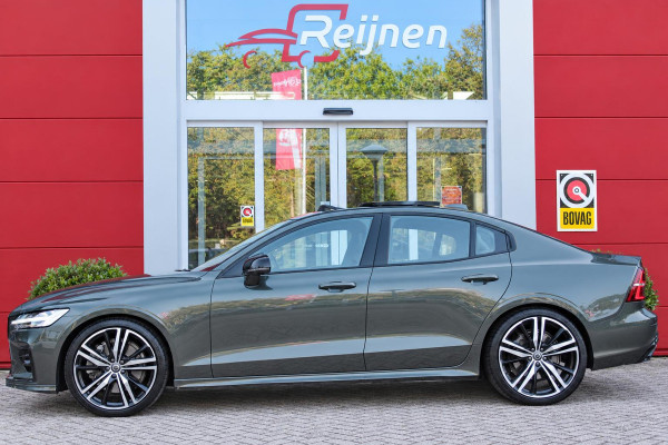 Volvo S60 2.0 B5 250PK AUTOMAAT R-DESIGN 20'' | PANORAMISCH SCHUIF/KANTELDAK | PREMIUM AUDIO BY HARMAN KARDON | 20" 5-TRIPPLE SPAAKS BLACK/DIAMAND CUT LICHTMETALEN VELGEN | BLINDSPOT INFOMATION SYSTEM (BLIS) | VERWARMDE VOORRUIT |VERWARMDE AQUABLADE RUITENWISSERBLADEN | PILOT ASSIST | APPLE CARPLAY / ANDROID AUTO | DODEHOEKDETECTIE |  ADAPTIEVE CRUISECONTROL | R-DESIGN BEKLEDING MET NAPPA LEDER I.C.M. OPEN GRID TEXTIEL | ELEKTRISCH VERSTELBARE CONTOUR STOELEN (SPORTSTOELEN) MET GEHEUGEN OP BEIDE VOORSTOELEN (POWERSEATS) |VERWARMDE VOORSTOELEN EN ACHTERBANK | VERWARMD STUURWIEL |
