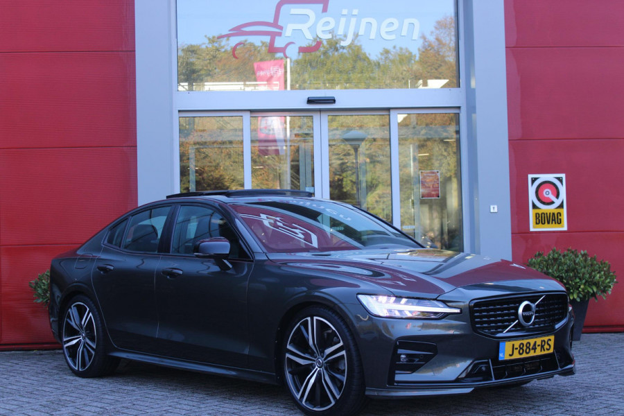 Volvo S60 2.0 B5 250PK AUTOMAAT R-DESIGN 20'' | PANORAMISCH SCHUIF/KANTELDAK | PREMIUM AUDIO BY HARMAN KARDON | 20" 5-TRIPPLE SPAAKS BLACK/DIAMAND CUT LICHTMETALEN VELGEN | BLINDSPOT INFOMATION SYSTEM (BLIS) | VERWARMDE VOORRUIT |VERWARMDE AQUABLADE RUITENWISSERBLADEN | PILOT ASSIST | APPLE CARPLAY / ANDROID AUTO | DODEHOEKDETECTIE |  ADAPTIEVE CRUISECONTROL | R-DESIGN BEKLEDING MET NAPPA LEDER I.C.M. OPEN GRID TEXTIEL | ELEKTRISCH VERSTELBARE CONTOUR STOELEN (SPORTSTOELEN) MET GEHEUGEN OP BEIDE VOORSTOELEN (POWERSEATS) |VERWARMDE VOORSTOELEN EN ACHTERBANK | VERWARMD STUURWIEL |