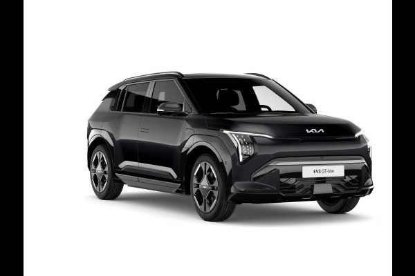 Kia EV3 GT-PlusLine 81.4 kWh | Actieprijs* | Navi. | Clima. | Adapt. Cruise. | Stoel&Stuur Verwarming | Glazen Kanteldak | Harman Kardon | Vegan Lederen Stoelbekleding 'GT-Line | Slimme Parkeerassistentie | Dodehoekcamera