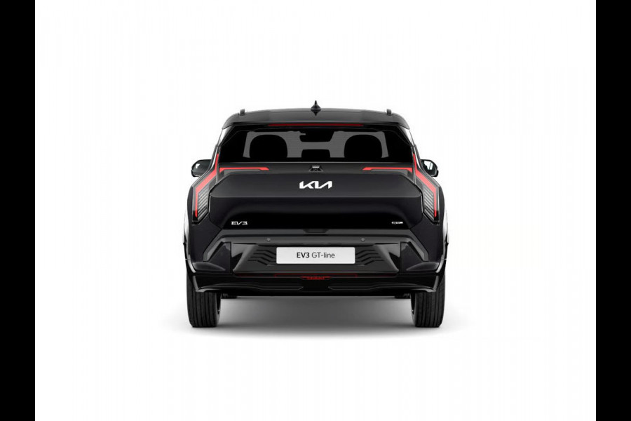 Kia EV3 GT-PlusLine 81.4 kWh | Actieprijs* | Navi. | Clima. | Adapt. Cruise. | Stoel&Stuur Verwarming | Glazen Kanteldak | Harman Kardon | Vegan Lederen Stoelbekleding 'GT-Line | Slimme Parkeerassistentie | Dodehoekcamera