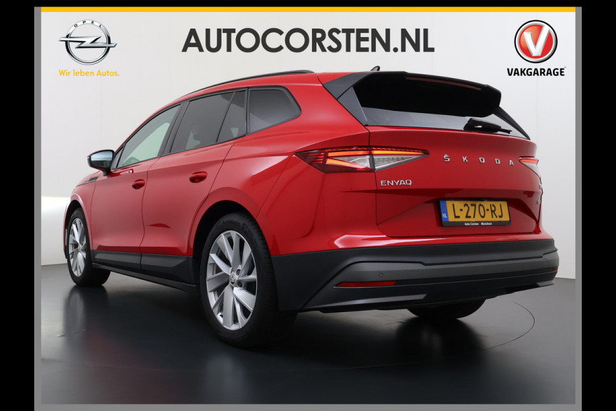 Škoda ENYAQ iV 60 SOH 92% Adap.Cruise 360°Camera Stuur+Achterbank+Stoel Verwarming Elek.Stoel+Memory 3-Zone Ecc Elek.Achterklep Apple Carplay A Assistentie+Climate+Comfort plus 2+Parkeer+Sport+Licht-pakket Privacy Glas Lmv 20" DAB P-Assist 1e Eigenaar Dealeronderhouden Origineel Nederlandse Auto