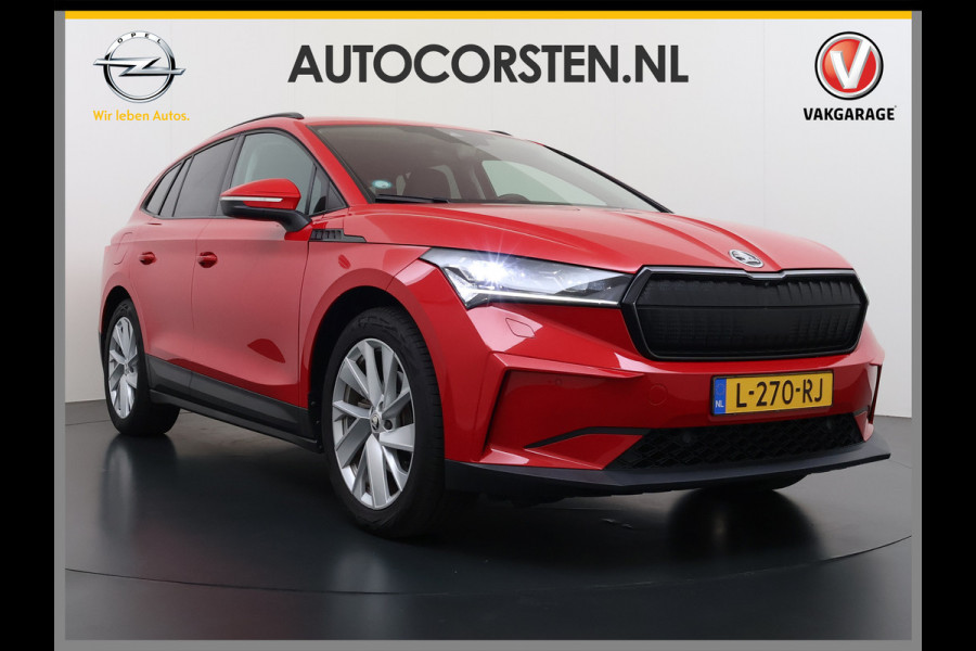 Škoda ENYAQ iV 60 SOH 92% Adap.Cruise 360°Camera Stuur+Achterbank+Stoel Verwarming Elek.Stoel+Memory 3-Zone Ecc Elek.Achterklep Apple Carplay A Assistentie+Climate+Comfort plus 2+Parkeer+Sport+Licht-pakket Privacy Glas Lmv 20" DAB P-Assist 1e Eigenaar Dealeronderhouden Origineel Nederlandse Auto