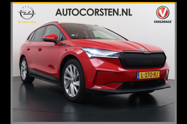 Škoda ENYAQ iV 60 SOH 92% Adap.Cruise 360°Camera Stuur+Achterbank+Stoel Verwarming Elek.Stoel+Memory 3-Zone Ecc Elek.Achterklep Apple Carplay A Assistentie+Climate+Comfort plus 2+Parkeer+Sport+Licht-pakket Privacy Glas Lmv 20" DAB P-Assist 1e Eigenaar Dealeronderhouden Origineel Nederlandse Auto