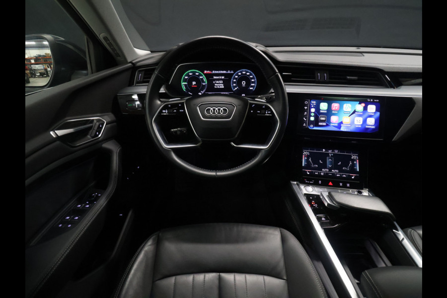 Audi e-tron 55 quattro Business edition Plus 95 kWh [SCHUIFKANTELDAK, APPLE CARPLAY, ANDROID,  ADAPTIVE CRUISE CONTROL, STOELVERWARMING, MEMORY SEATS, DIGITAL DASH, PDC V+A, LEDER, ELEKTRISCHE ACHTERKLEP, NAVIGATIE, CLIMATE CONTROL, NIEUWSTAAT