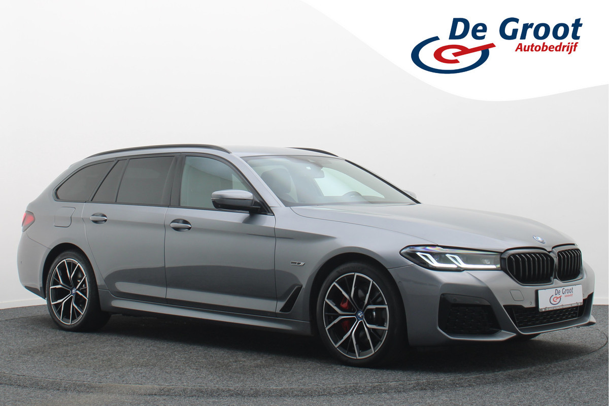 BMW 5 Serie Touring 530e M Sport Edition Leer, Soft-Close, 360° Camera, Head-Up, Stoelverwarming/ventilatie, LED, 19''