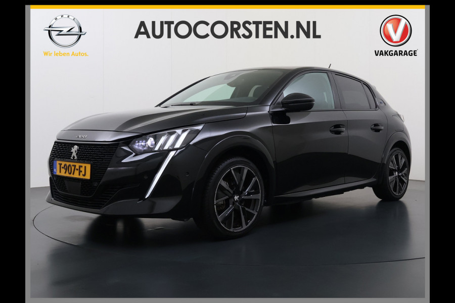 Peugeot e-208 EV GT 350 Panoramadak 360°Camera Navi Ecc Apple Carplay Android Auto Cruise Control Led Pdc Privacy Glas Isofix DAB Bluetooth Lmv 17" Regen-Lichtsensor 1e Eigenaar Origineel Nederlandse Auto