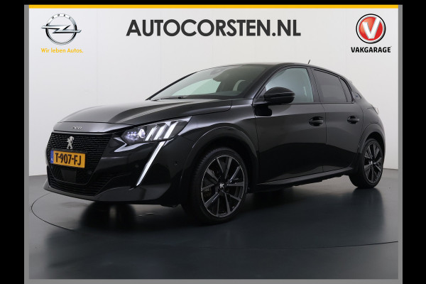 Peugeot e-208 EV GT 350 Panoramadak 360°Camera Navi Ecc Apple Carplay Android Auto Cruise Control Led Pdc Privacy Glas Isofix DAB Bluetooth Lmv 17" Regen-Lichtsensor 1e Eigenaar Origineel Nederlandse Auto