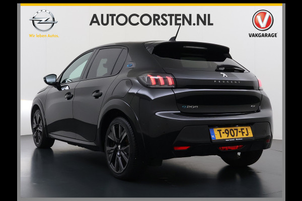 Peugeot e-208 EV GT 350 Panoramadak 360°Camera Navi Ecc Apple Carplay Android Auto Cruise Control Led Pdc Privacy Glas Isofix DAB Bluetooth Lmv 17" Regen-Lichtsensor 1e Eigenaar Origineel Nederlandse Auto