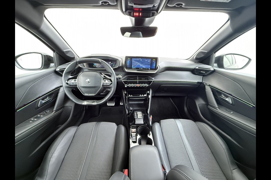 Peugeot e-208 EV GT 350 Panoramadak 360°Camera Navi Ecc Apple Carplay Android Auto Cruise Control Led Pdc Privacy Glas Isofix DAB Bluetooth Lmv 17" Regen-Lichtsensor 1e Eigenaar Origineel Nederlandse Auto