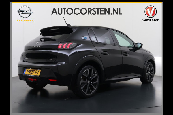 Peugeot e-208 EV GT 350 Panoramadak 360°Camera Navi Ecc Apple Carplay Android Auto Cruise Control Led Pdc Privacy Glas Isofix DAB Bluetooth Lmv 17" Regen-Lichtsensor 1e Eigenaar Origineel Nederlandse Auto