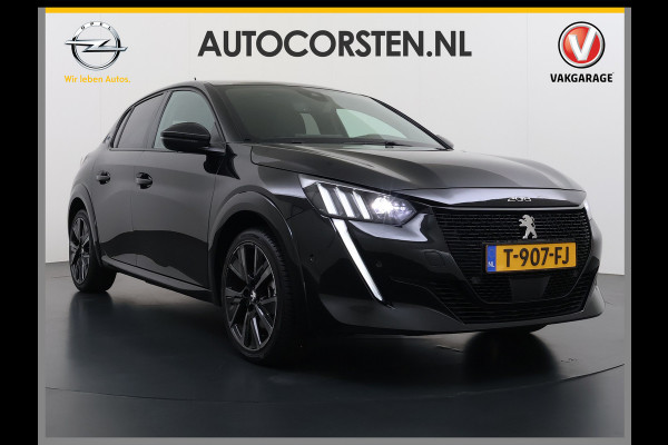 Peugeot e-208 EV GT 350 Panoramadak 360°Camera Navi Ecc Apple Carplay Android Auto Cruise Control Led Pdc Privacy Glas Isofix DAB Bluetooth Lmv 17" Regen-Lichtsensor 1e Eigenaar Origineel Nederlandse Auto
