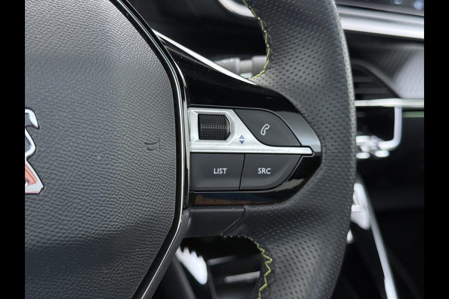 Peugeot e-208 EV GT 350 Panoramadak 360°Camera Navi Ecc Apple Carplay Android Auto Cruise Control Led Pdc Privacy Glas Isofix DAB Bluetooth Lmv 17" Regen-Lichtsensor 1e Eigenaar Origineel Nederlandse Auto