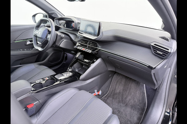 Peugeot e-208 EV GT 350 Panoramadak 360°Camera Navi Ecc Apple Carplay Android Auto Cruise Control Led Pdc Privacy Glas Isofix DAB Bluetooth Lmv 17" Regen-Lichtsensor 1e Eigenaar Origineel Nederlandse Auto