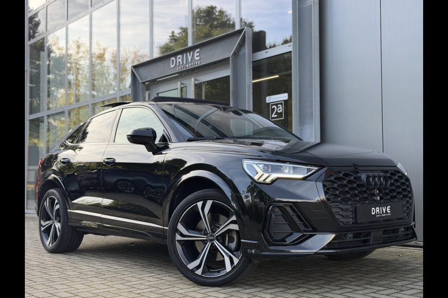 Audi Q3 Sportback 45 TFSI e S-Line |Pano|Leer|Memory|Sfeer|20"|Trekhaak|Optiek Zwart Plus