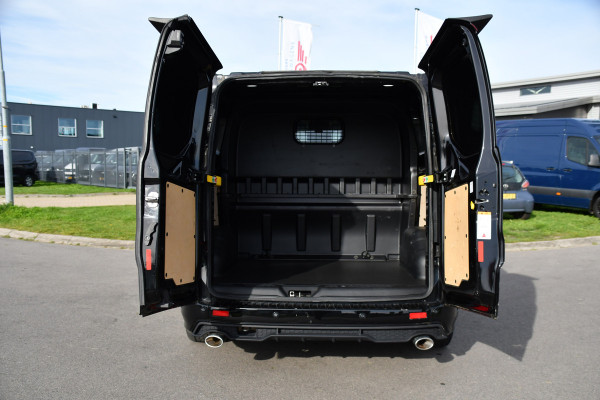 Ford Transit Custom 320 2.0 TDCI L1H1 DC MS-RT Black Edition Adaptieve Cruise, Camera, Carplay, 170pk, 2 x Schuifdeur, Automaat, LED, Stoelverwarming, Leder, Uniek!