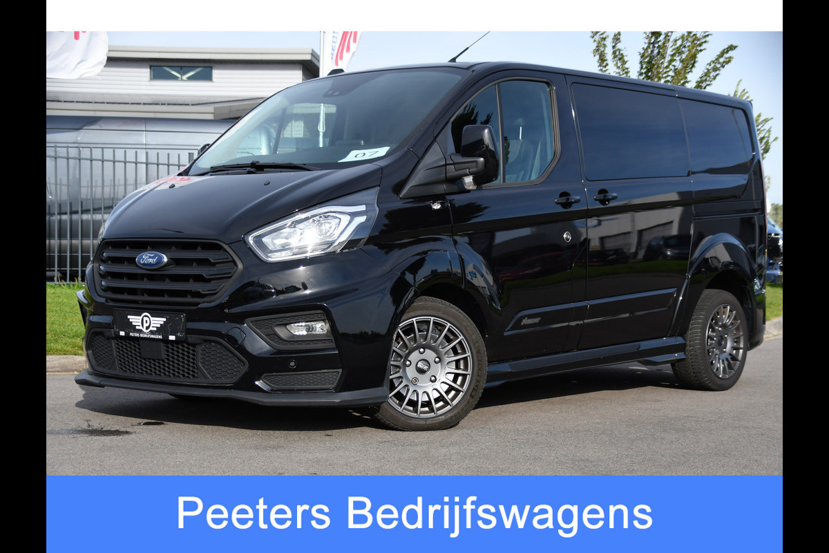 Ford Transit Custom 320 2.0 TDCI L1H1 DC MS-RT Black Edition Adaptieve Cruise, Camera, Carplay, 170pk, 2 x Schuifdeur, Automaat, LED, Stoelverwarming, Leder, Uniek!