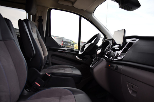 Ford Transit Custom 320 2.0 TDCI L1H1 DC MS-RT Black Edition Adaptieve Cruise, Camera, Carplay, 170pk, 2 x Schuifdeur, Automaat, LED, Stoelverwarming, Leder, Uniek!