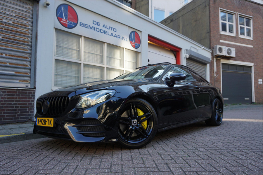 Mercedes-Benz E-Klasse Coupé 350 AMG Line | Black Optic | Pano | Sfeer | Leer | Adaptive + Lane | 360 | Aut9