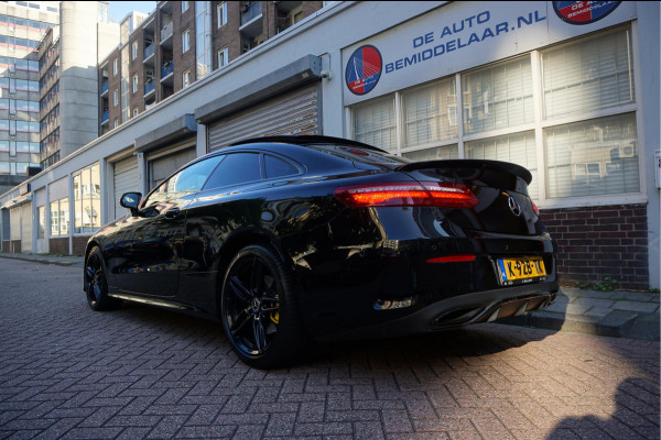 Mercedes-Benz E-Klasse Coupé 350 AMG Line | Black Optic | Pano | Sfeer | Leer | Adaptive + Lane | 360 | Aut9