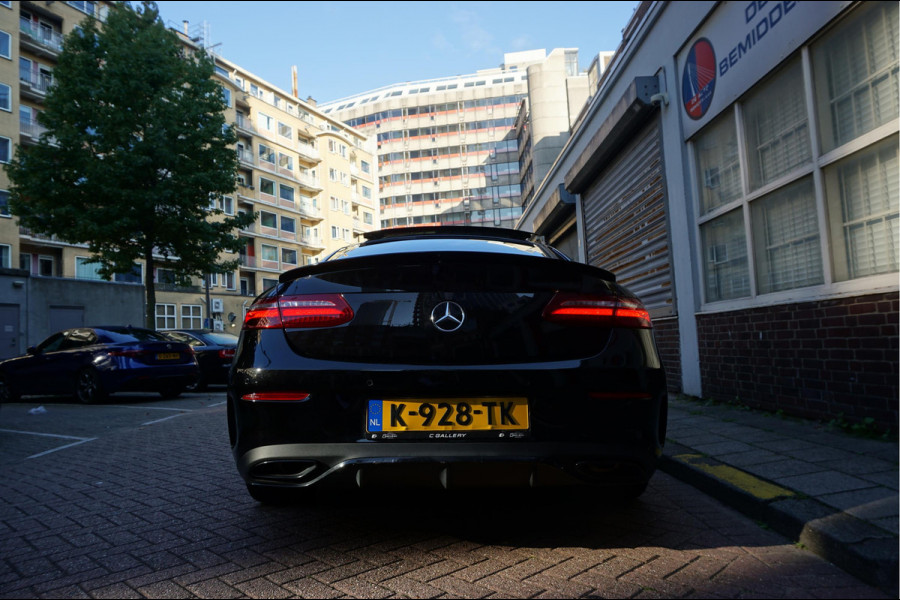 Mercedes-Benz E-Klasse Coupé 350 AMG Line | Black Optic | Pano | Sfeer | Leer | Adaptive + Lane | 360 | Aut9