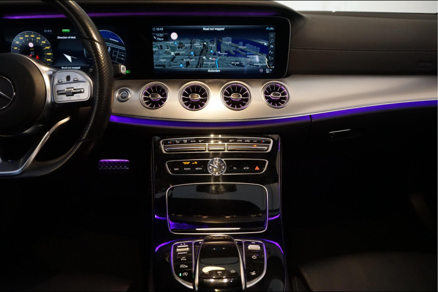 Mercedes-Benz E-Klasse Coupé 350 AMG Line | Black Optic | Pano | Sfeer | Leer | Adaptive + Lane | 360 | Aut9