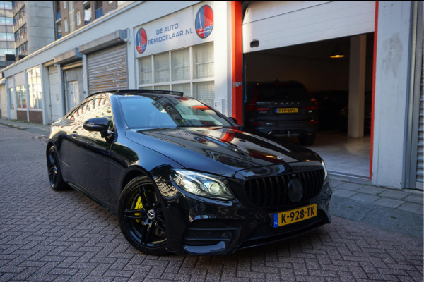 Mercedes-Benz E-Klasse Coupé 350 AMG Line | Black Optic | Pano | Sfeer | Leer | Adaptive + Lane | 360 | Aut9