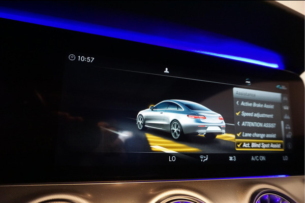 Mercedes-Benz E-Klasse Coupé 350 AMG Line | Black Optic | Pano | Sfeer | Leer | Adaptive + Lane | 360 | Aut9