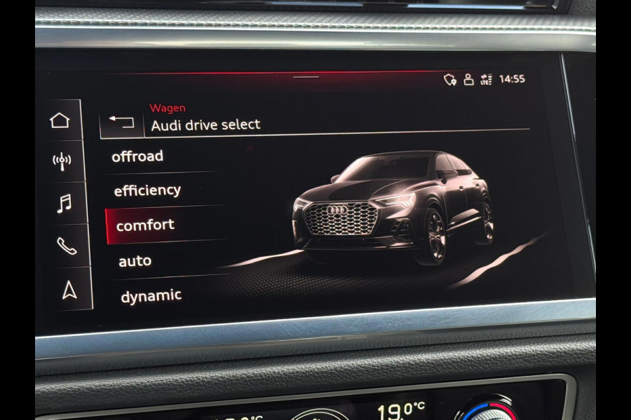 Audi Q3 Sportback 35 TFSI 3 X S-Line Uniek Vol | Panorama | Camera Parksens | Leder Red Stitch | Stoelverwarming| Keyless |Carplay