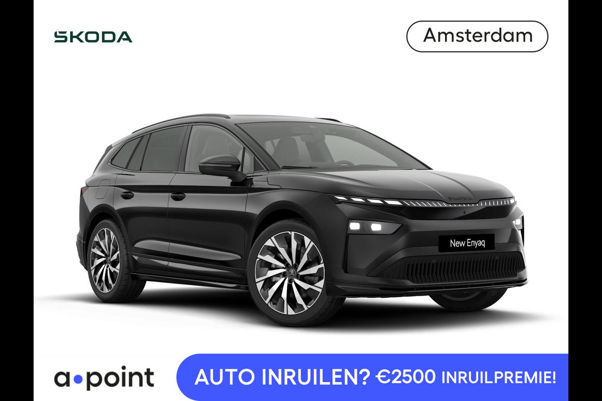 Škoda Enyaq 85 Sportline Tour Edition 286 pk | Winter Pakket | Panorama Dak | Business Upgrade pakket - Maxx | Velgen: 21" lichtmetalen velgen Supernova, zwart gepolijst