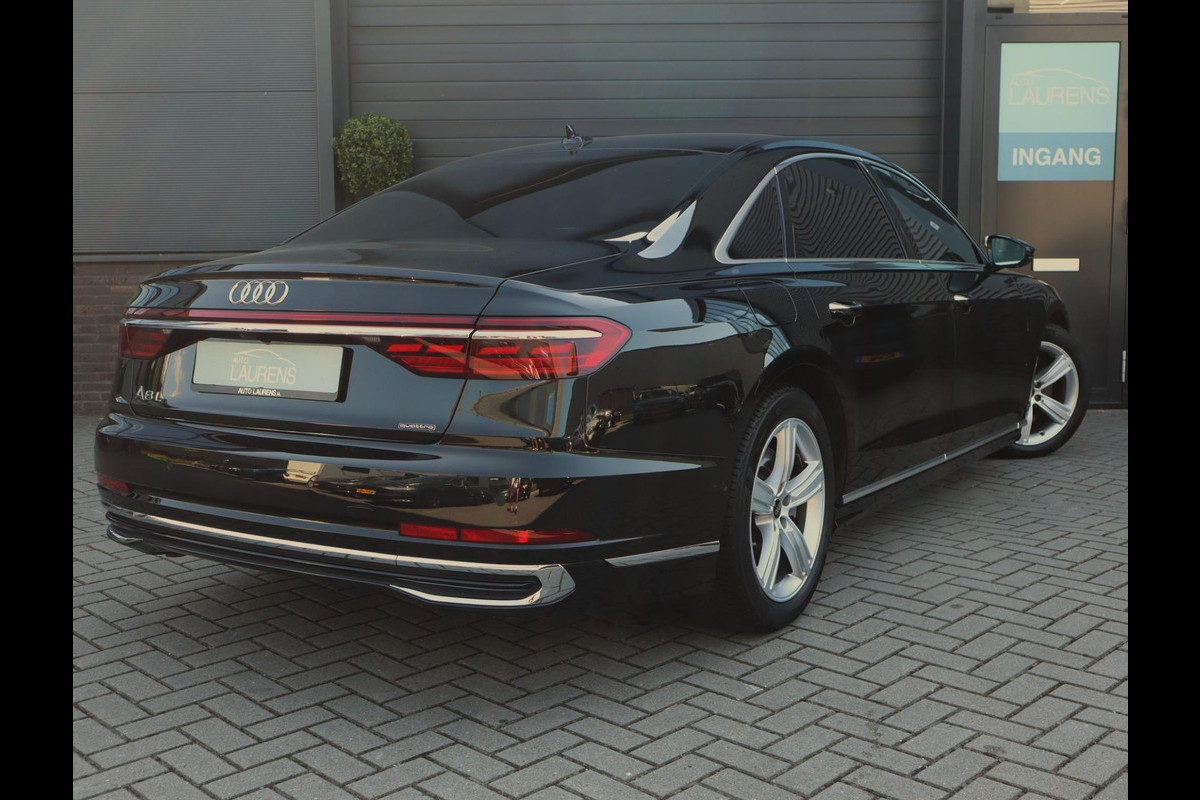 Audi A8 55 TFSI quattro Lang | Chauffeur Pakket | Massage stoelen voor en achter | B&O | Pano | Stoel ventilatie voor en achter