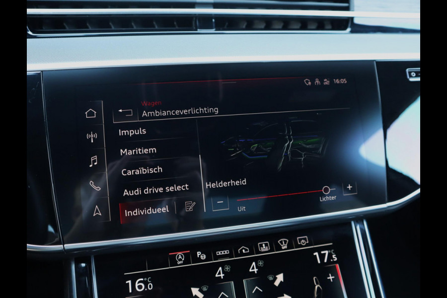 Audi A8 55 TFSI quattro Lang | Chauffeur Pakket | Massage stoelen voor en achter | B&O | Pano | Stoel ventilatie voor en achter