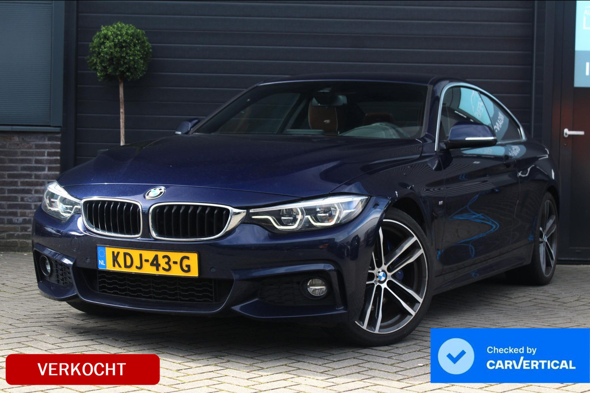 BMW 4 Serie Coupé 420i M Sport | H+K | Elektrische stoelen | Memory | Leer | Dealer onderhouden