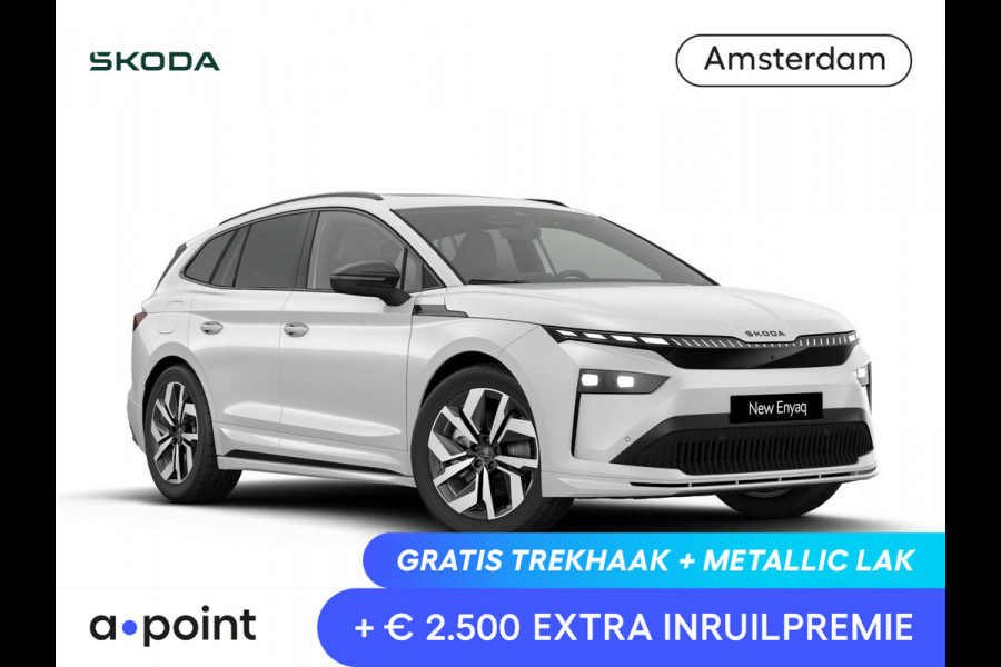 Škoda Enyaq 85 Sportline Tour Edition 286 pk | Trekhaak | Panorama Dak