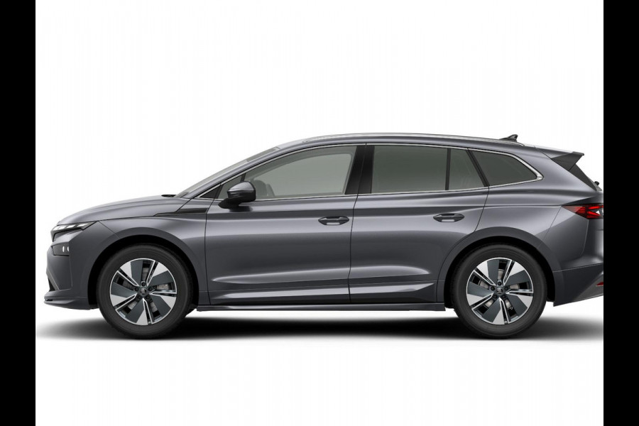 Škoda Enyaq 85 Business Edition 286 pk | Trekhaak | Achterbumper en dorpels in carosseriekleur | Velgen: 19" lichtmetalen velgen Regulus, antraciet gepolijst