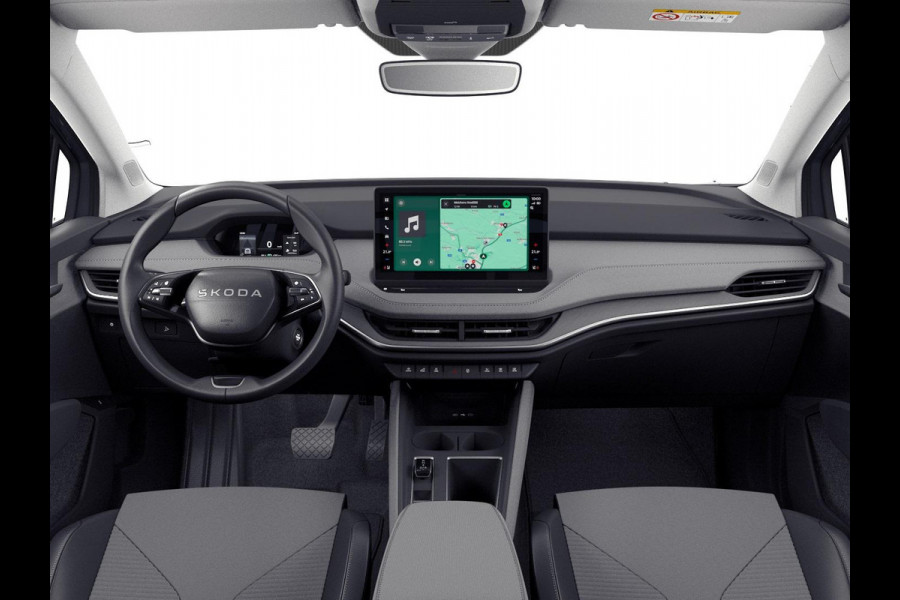 Škoda Enyaq 85 Business Edition 286 pk | Trekhaak | Achterbumper en dorpels in carosseriekleur | Velgen: 19" lichtmetalen velgen Regulus, antraciet gepolijst