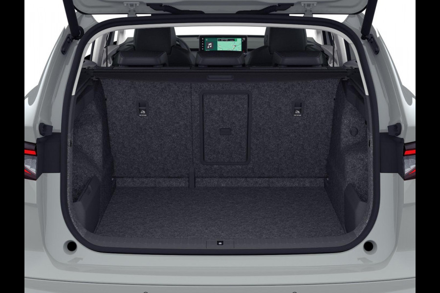 Škoda Enyaq 85 Business Edition 286 pk | Trekhaak | Achterbumper en dorpels in carosseriekleur | Velgen: 19" lichtmetalen velgen Regulus, antraciet gepolijst