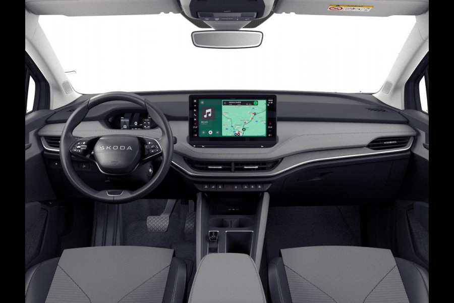 Škoda Enyaq 85 Business Edition 286 pk | Trekhaak | Achterbumper en dorpels in carosseriekleur | Velgen: 19" lichtmetalen velgen Regulus, antraciet gepolijst