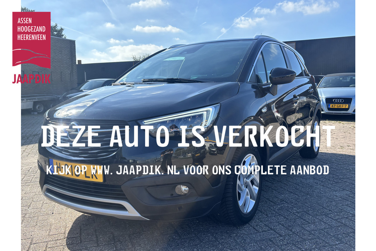 Opel Crossland X BWJ 2020 1.2T 131 PK Innovation AUTOMAAT | | NWE D-RIEM | TREKHAAK | CAMERA | HALF LEDER | FULL LED | CARPLAY | NAVI | CLIMA | CRUISE l LMV | PDC