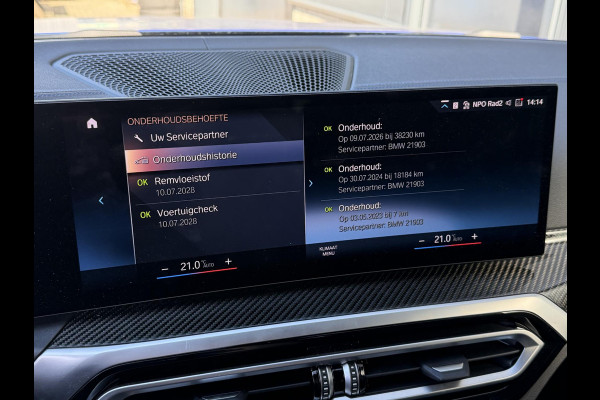 BMW i4 M50 High Executive 84 kWh 19"/Lederen M-stoelen + memory/Harman Kardon/Keyless/Camera/Adaptief M onderstel/Stoelverwarming