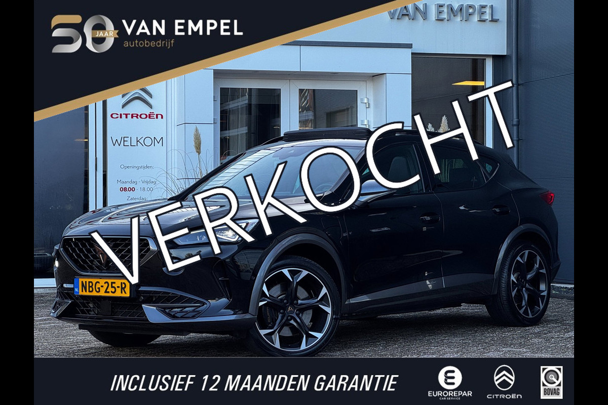 CUPRA Formentor 1.4 e-Hybrid VZ Performance | 245 PK | Pano | Sportstoelen + Memory | Camera | Winter Pack
