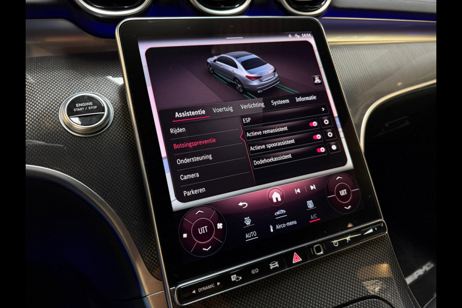 Mercedes-Benz C-Klasse 300 e AMG LINE |PANO|FABRIEKSGARANTIE|SFEERVERLICHTING|GLASCOATING|CARPLAY|DEALER ONDERHOUDEN|19INCH|313PK|