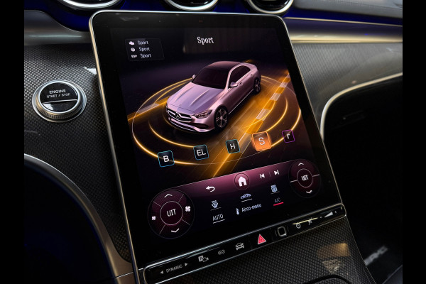 Mercedes-Benz C-Klasse 300 e AMG LINE |PANO|FABRIEKSGARANTIE|SFEERVERLICHTING|GLASCOATING|CARPLAY|DEALER ONDERHOUDEN|19INCH|313PK|